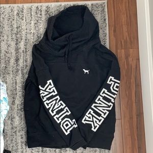 Like new Pink cowl neck hoodie